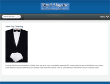 Tablet Screenshot of majesticcleaners.com